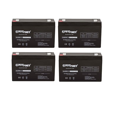 4 Pack - 6V 10Ah UPS Battery replaces 12ah Enduring 3FM10 T2, 3-FM-10,UB6120