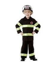 Firefighter Halloween Costume for Toddler Boys, 3-4T New