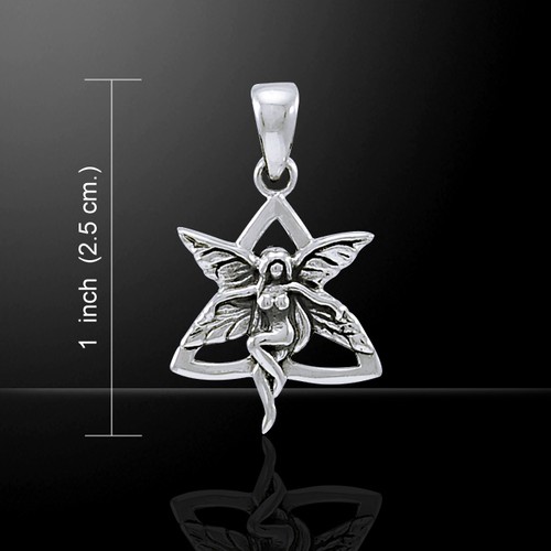 Triquetra Fairy .925 Sterling Silver Pendant by Peter Stone Fine