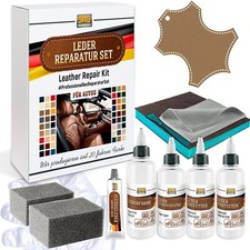 Leder Reparatur Set BMW Dakota sattelbraun hell-Lederfarbe f&uuml;r Leder. Kit.