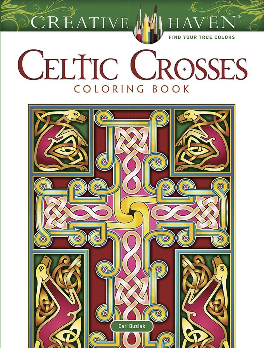 Thumbnail - Cari Buziak | Creative Haven Celtic Crosses Coloring Book |