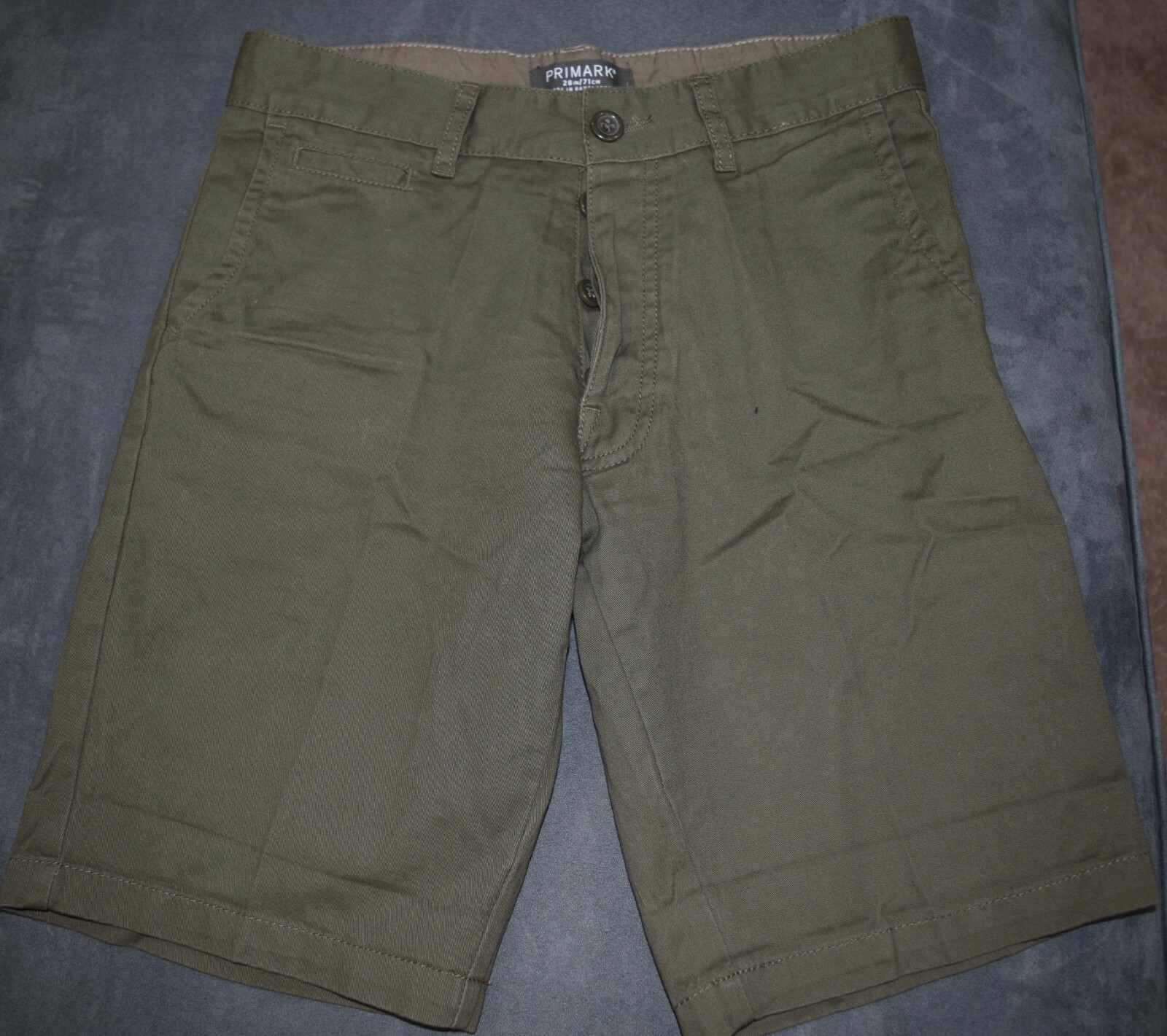 primark mens shorts army green size 28 eBay