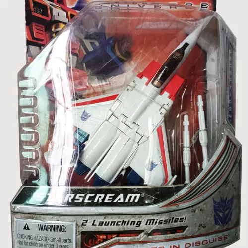 New G1 Transformers Universe Starscream Deluxe Class Action Figure Hasbro 25th - Picture 1 of 5