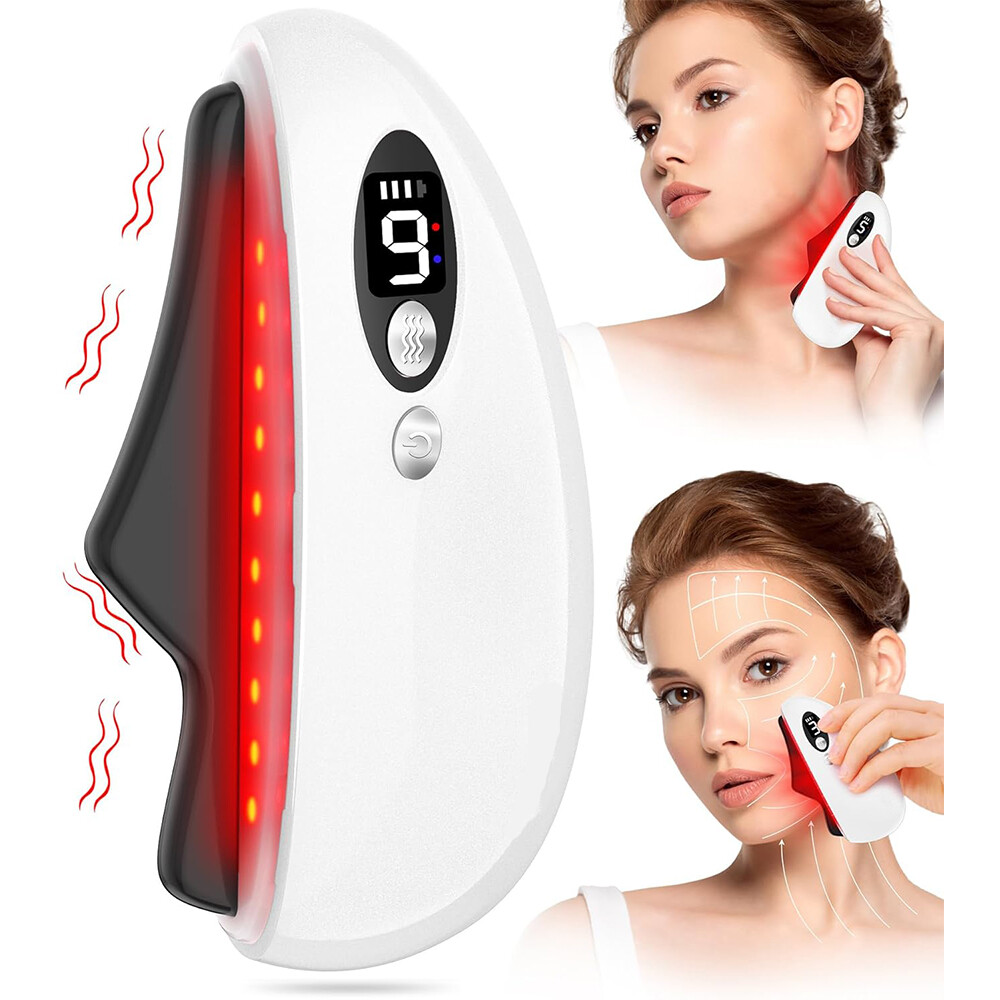 Gua Sha Massage facial tools Face Sculpting Face Lift Device Heating & Vibration