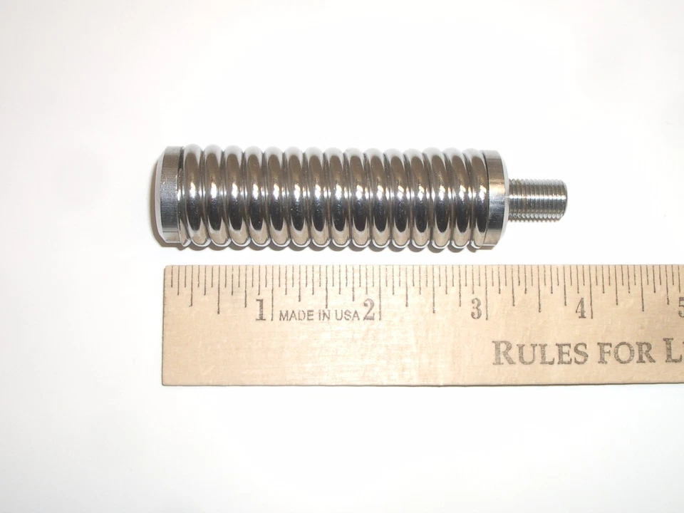 VICTORY S-35C MEDIUM HEAVY DUTY CHROME STEEL CB RADIO ANTENNA SPRING 3/8-24 - Image 3 of 3