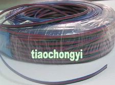  RGB 4-Pin Extension Cable Wire Cord 4 3528 5050 RGB LED Strip WH 1007#22(17/0.1