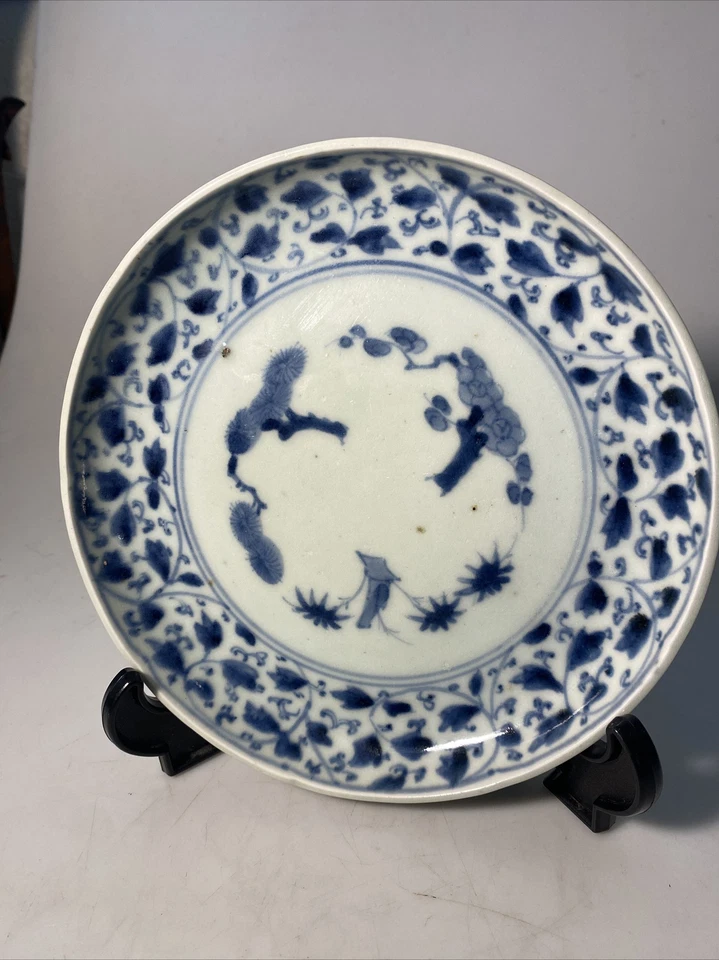 Antique Japanese Kakiemon Porcelain Dish With Fuku Mark - Image 3 of 4