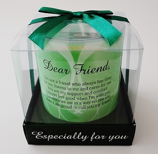 CANDLE GIFT SET IN BOX MOOD SPECIAL POEM CANDLES WAX MESSAGE POETIC