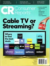 CR Consumer Reports Magazine  Cable TV or Streaming ?  July, 2024  Vol, 89 No. 6
