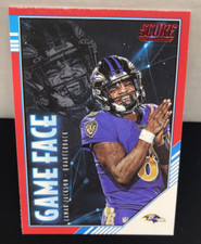 Lamar Jackson Game Face Red Foil Parallel 2020 Score NFL #GF-LJ Ravens