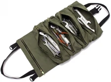 Super Roll Tool Roll,Multi-Purpose Tool Roll Up Bag, Wrench Roll Pouch, Waxed