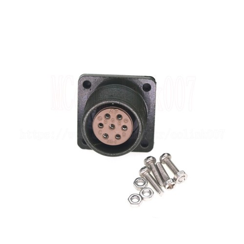 Termination Connector N/MS3102A16S-1S,N/MS3106S-1P, 7pin Male Plug Female Socket - Picture 8 of 9
