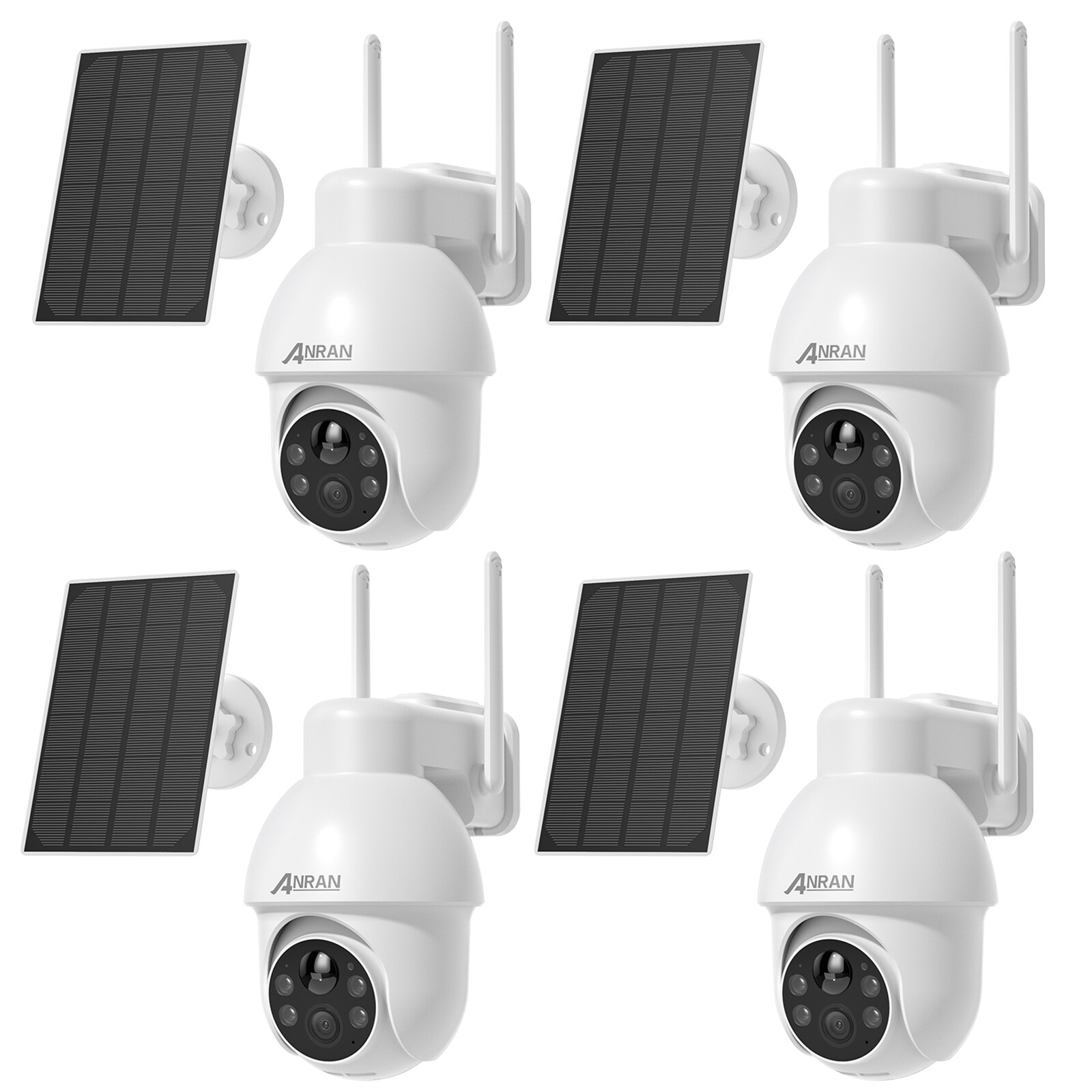 ANRAN Solar 8MP Security Camera 360&deg;PTZ 4K Battery Energy 2 Way Audio Waterproof