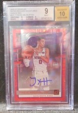 2020-21 Tyrese Haliburton Donruss Choice Red RC AUTO.../99...PSA 9 MINT...Pacers