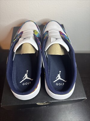 FJ1214-100 Nike Air Jordan 1 Mule Golf White Speed Yellow