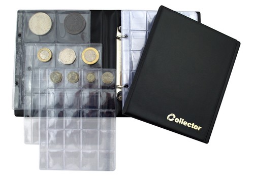 Coin Album 126 Mix Size Coins Great Gift 10 Pages Sleeves Folder Book COLLECTOR - Picture 12 of 56