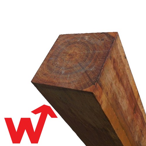 Pack of 4 Garden Fence Posts Treated Timber Wooden Post 8ft 2.4m - Picture 4 of 5