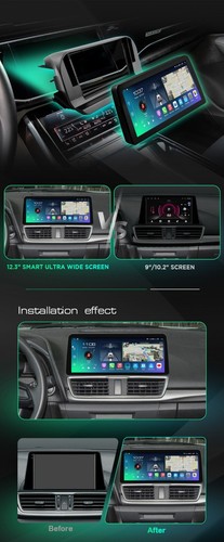 Radio de coche estéreo Carplay 4+64G para Mercedes Benz W203 W463 12.3" QLED Android 14 - Imagen 10 de 13