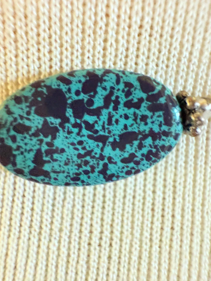 CONJUNTO de 3 collar MONET marcado blanco como la nieve verde diseñador moda elegante Foto 3 de 4