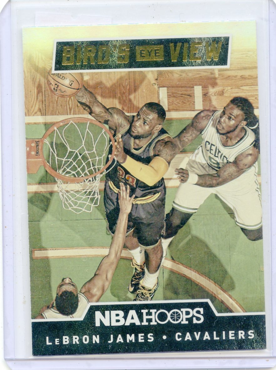2015-16 NBA HOOPS #8 LEBRON JAMES "BIRDS EYE VIEW" CLEVELAND CAVALIERS 041522