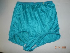 Size 10 unbranded semi sheer granny panties Teal union made