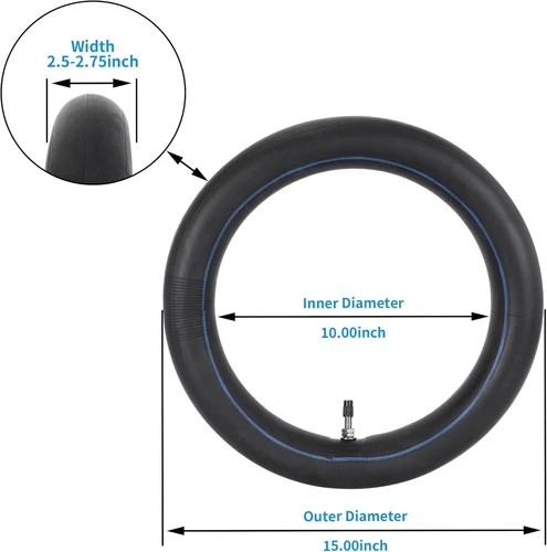 2.50-10" Inner Tube 2.75x10" 2.50x10" Tire TR4 Fit PW50 Honda XR50 TTR 50 CRF50 - Picture 2 of 9