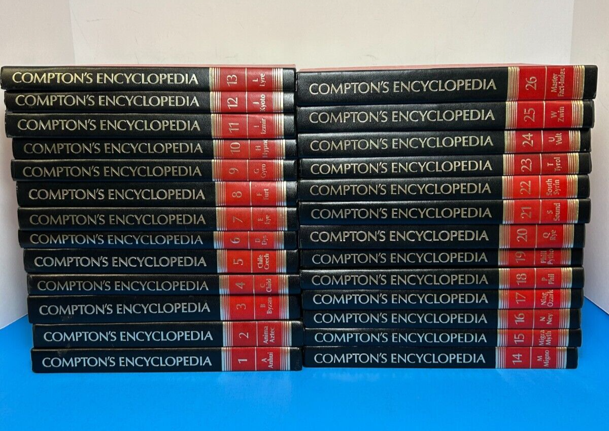1986 COMPTON'S ENCYCLOPEDIA A BRITANNICA PUBLICATION 26 VOLUME SET
