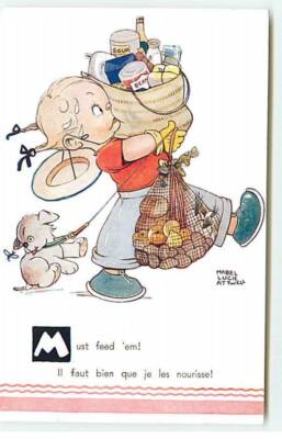 Illustrator - M.L. Attwell No. 1861 - I Must Feed Them! - 21692