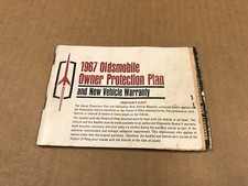 Vintage 1967 Oldsmobile Owners Protection Plan