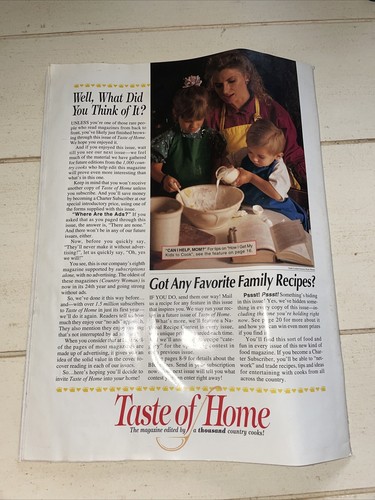 Taste Of Home Collector's Edition 1997 The Magazine Edited by a Thousand Count.. - Picture 2 of 2