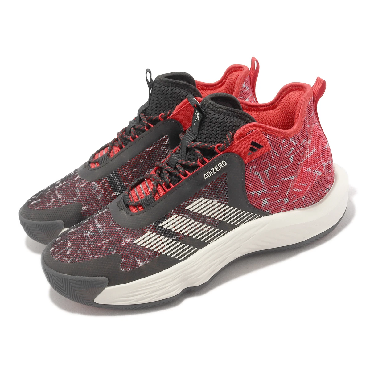 adidas Adizero Select Black Scarlet White Men Basketball Shoes Sneakers IF2164