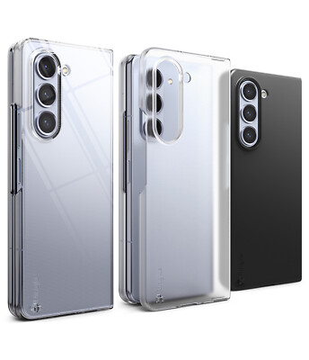 Ringke [Slim] For Samsung Galaxy Z Fold 5 Clear / Black Case Protective PC Cover