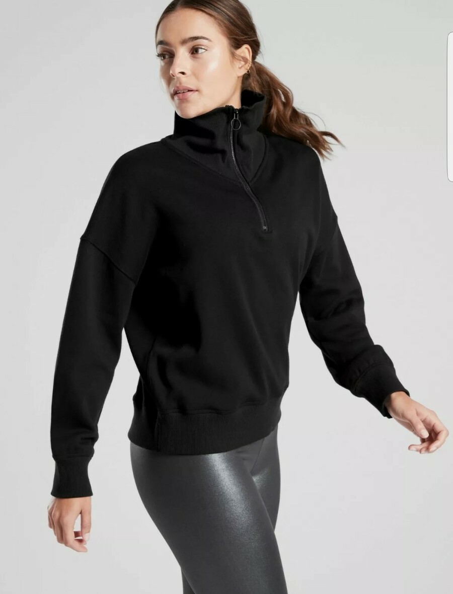 athleta run free half zip