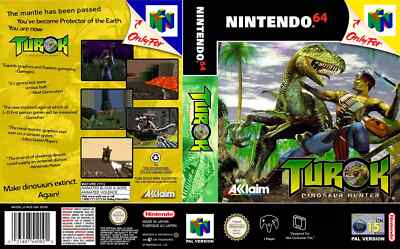 Turok N64 Game Case Box Cover Art Work Only (No Game