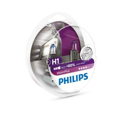 Philips Vision Plus +50% Set 2x H1 12V 55W P145s UA6