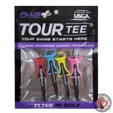 Tour Tee Plus Low Launch Golf Tees T-497 Assorted 4 Pack