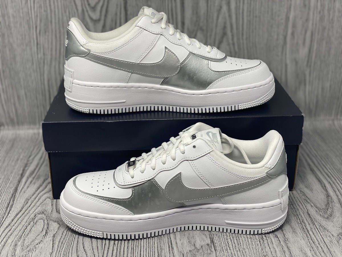 Nike Air Force 1 Shadow Metallic Silver White CI0919-119