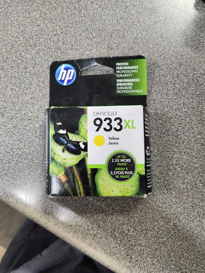 Genuine OEM HP 933xl High Yield Yellow Ink Cartridge Cn056an 2020