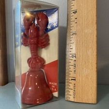Souvenir Red Liberty Bell metal new in package made in USA 4β tall