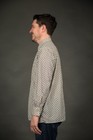 1960s White Long Sleeve Button Up w Green and Red Designs - Medium — photo 5