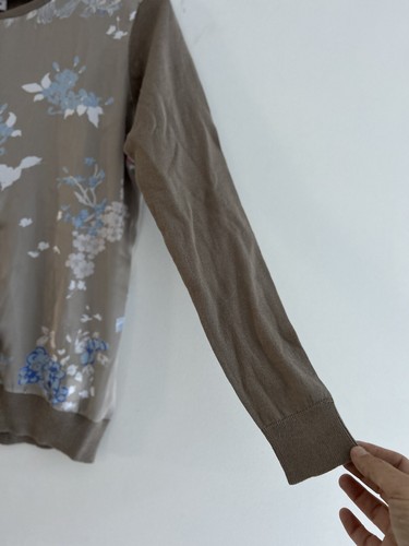 HEINE SIZE 38 /10 WOMENS Butterly Print BUTTON UP CARDIGAN / Top Light Weight - Picture 3 of 12