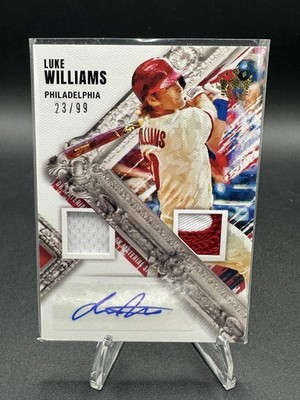 2022 Diamond Kings Luke Williams DK Materials Signatures Gold #/99 Auto #DMS-LW