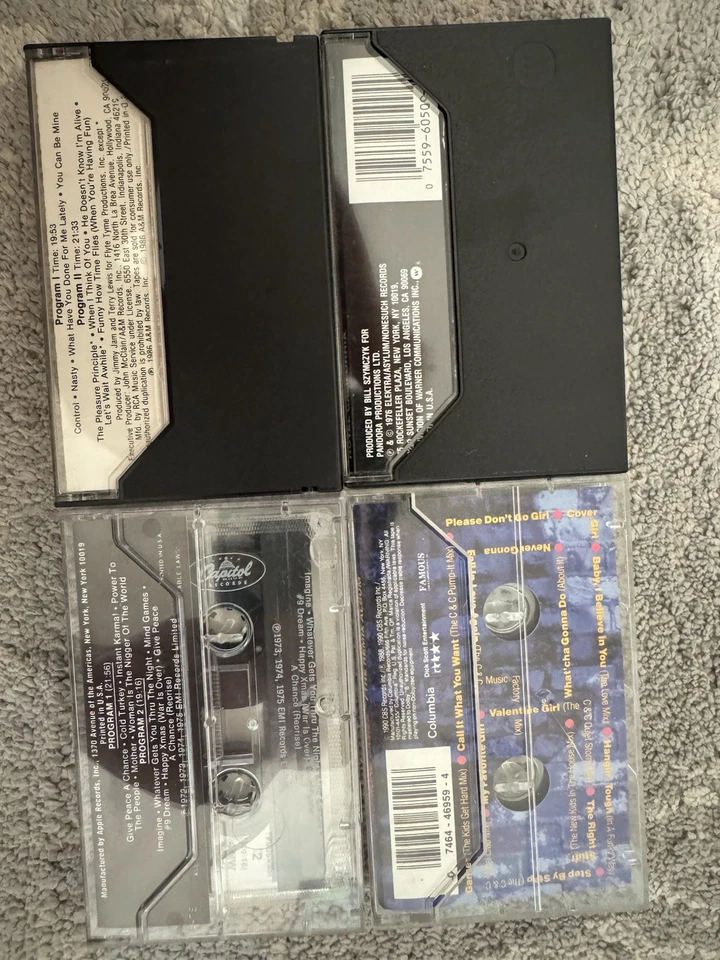 Cassette Tape lot of 4. Eagles. John Lennon. Janet jackson. NKOTB - Image 2 of 3