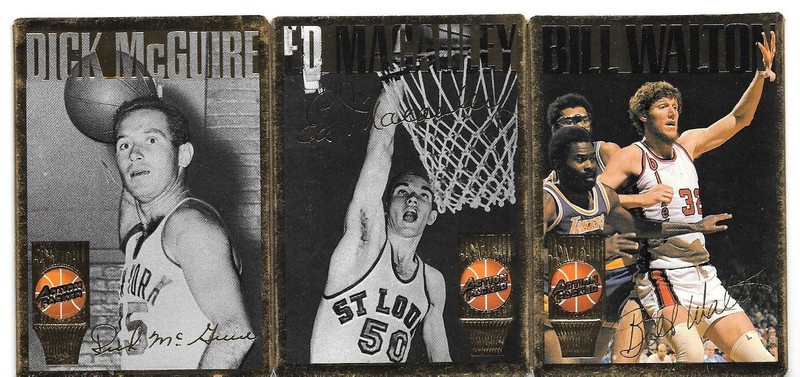 BILL WALTON DICK MCGUIRE ED MACAULEY 3 CARD LOT 1994 ACTION PACKED HOF 29 2 20