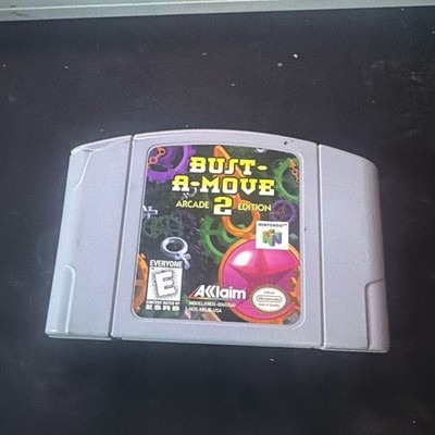Bust-A-Move 2: Arcade Edition (Nintendo 64, 1998) - AUTHENTIC CARTRIDGE ONLY 