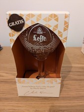 Rare Designer Limited Edition Leffe Belgian Beer Glass Charles Kaisin Signed Bar