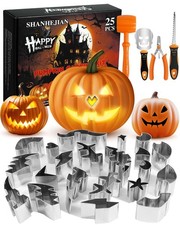 Pumpkin Carving Kit, 25 Pcs Stainless Steel Tools