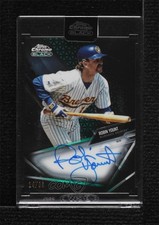 2021 Topps Chrome Black Green Refractor 14/99 Robin Yount #CBA-RY Auto HOF 0l2