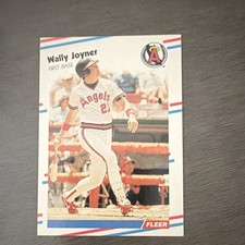 Fleer 1988 Wally Joyner #493 Los Angeles Angels Baseball Card Base Set