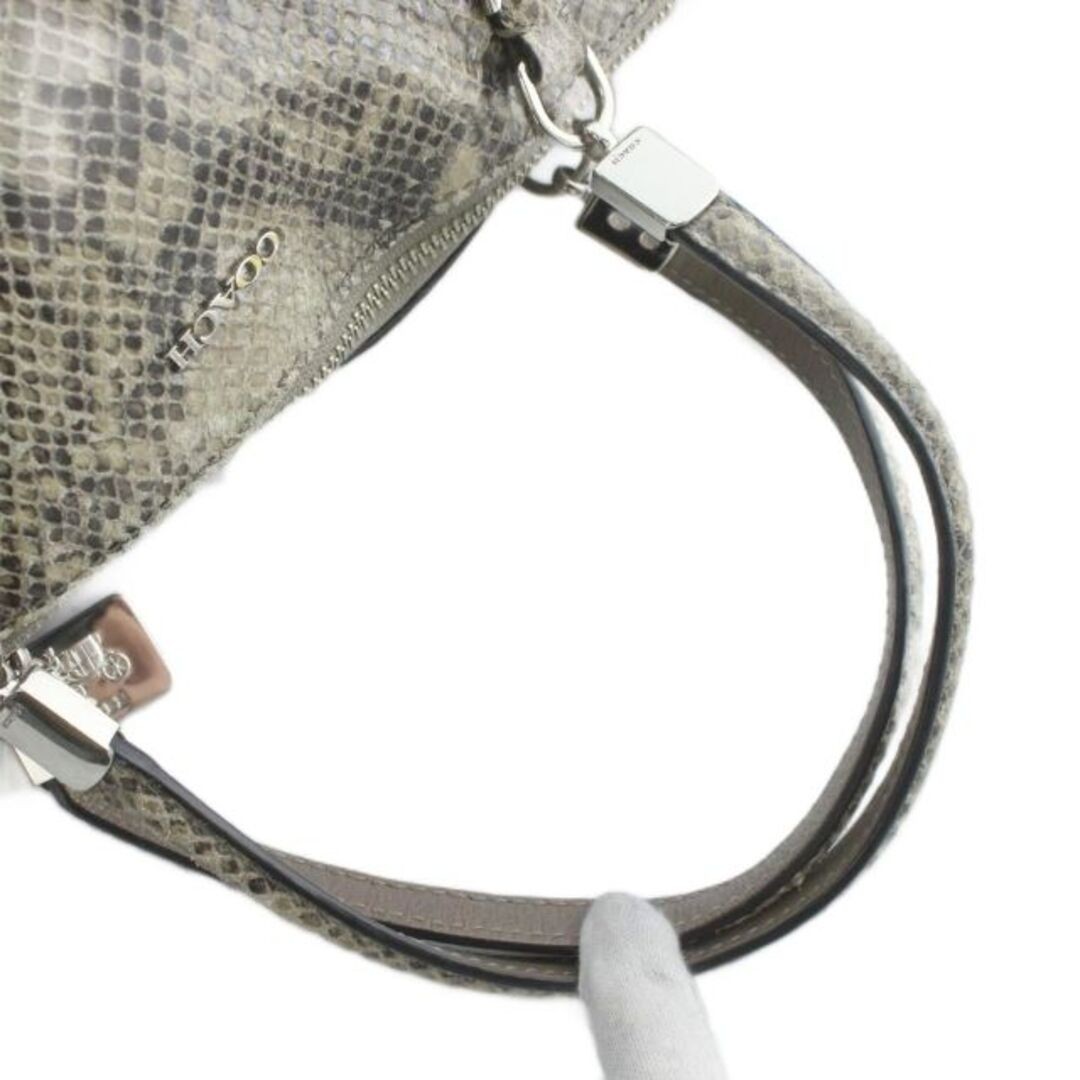 Coach Madison Embossed Python Handbag Shoulder 28… - image 7